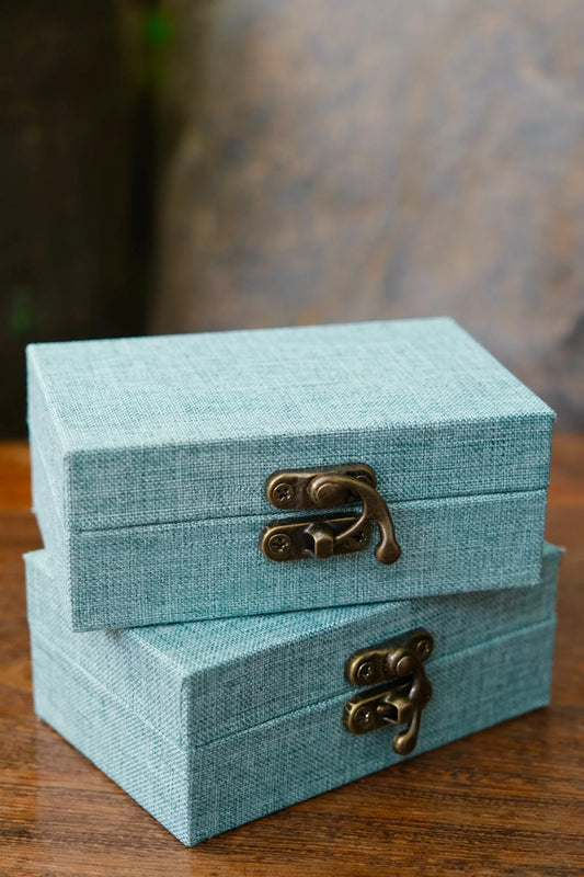 Boîte à sceau en toile de lin - HanWen Shop