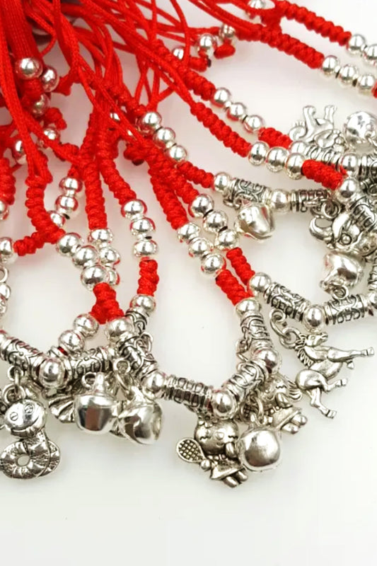 Bracelet cordon rouge - 12 signes du zodiaque - HanWen Shop