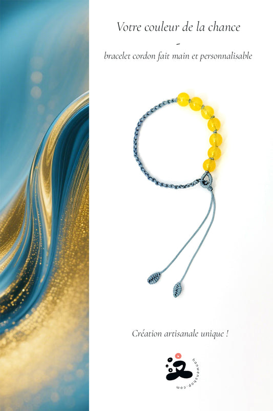 Cordelette personnalisé - Votre couleur de la chance - HanWen Shop