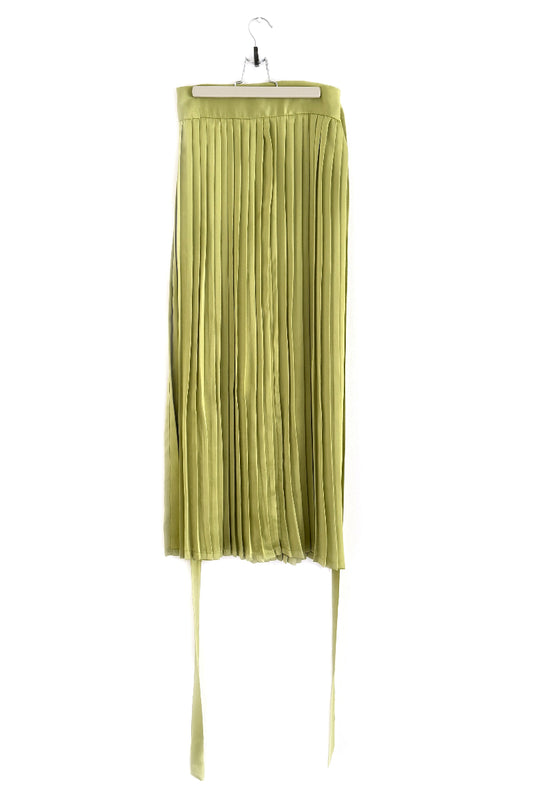 Ensemble Hanfu moderne 汉元素 - Jupe à cent plis (BaiDie Qun) kaki - HanWen Shop