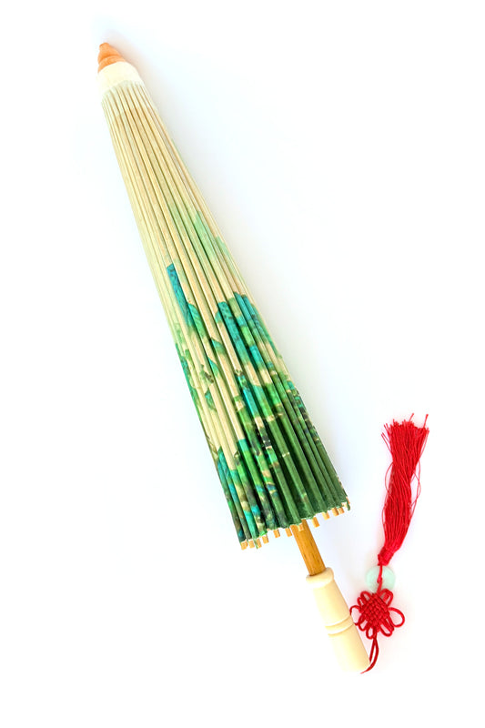 Ombrelle chinoise en papier à l'huile - Monts et Merveilles - HanWen Shop