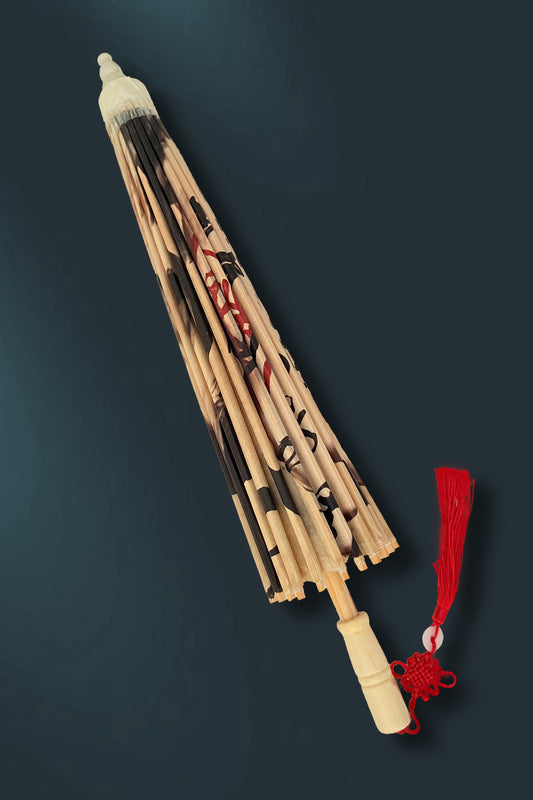 Ombrelle chinoise en papier à l'huile - Papillon ensorcelé - HanWen Shop