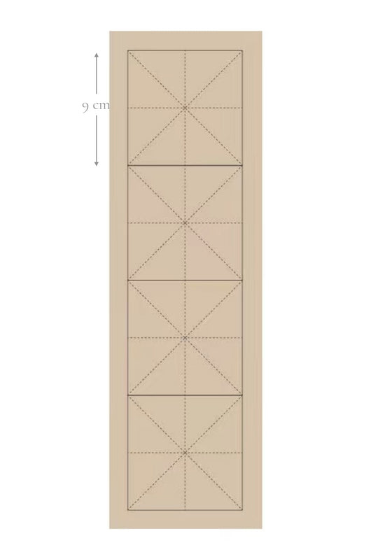 Papier d’exercice pour calligraphie chinoise traditionnelle - lignes noires en “mi” - HanWen Shop
