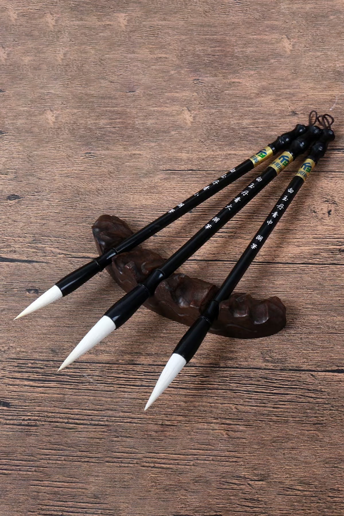 Pinceaux de calligraphie et peinture chinoise en bois - Poils de chèvre - HanWen Shop