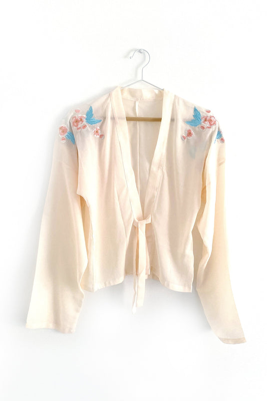 Ensemble Hanfu de la dynastie Tang 唐 - Robe "Qixiong Ruqun" Fleur de Pêcher - HanWen Shop