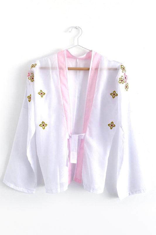 Ensemble Hanfu de la dynastie Tang 唐 - Robe "Qixiong Ruqun" fleur de prunier - HanWen Shop