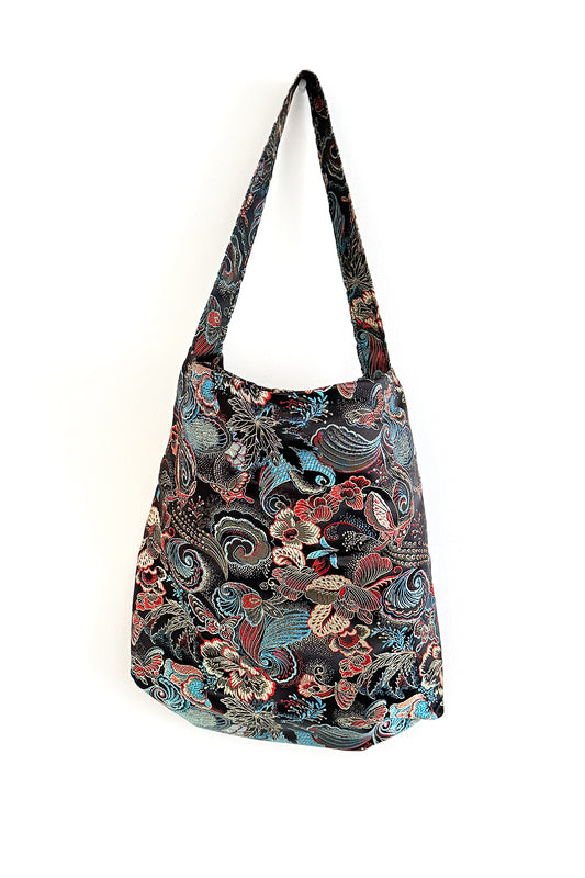 Sac à Épaule en Brocart Jacquard - HanWen Shop