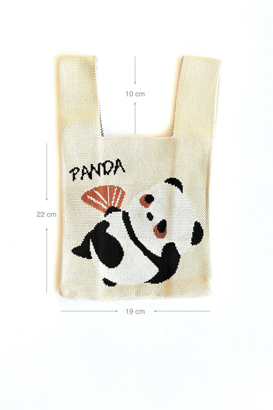 Sac à main tricoté Panda - HanWen Shop