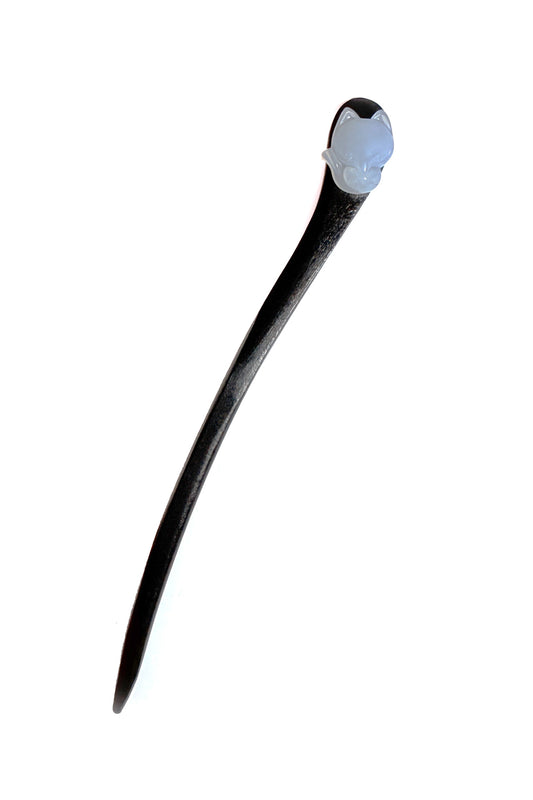 Épingle à cheveux en bois – Petit renard - Hanwen Shop