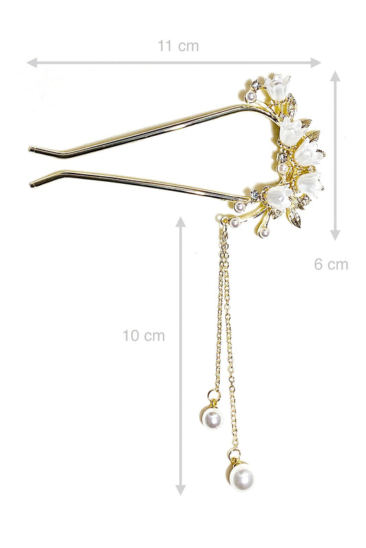 Épingle à cheveux en forme de U - Fleurs de cloche - HanWen Shop