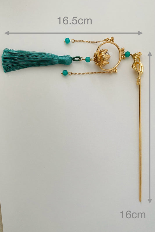 Épingle à cheveux avec lumière LED - Lanterne fleur de lotus - HanWen Shop