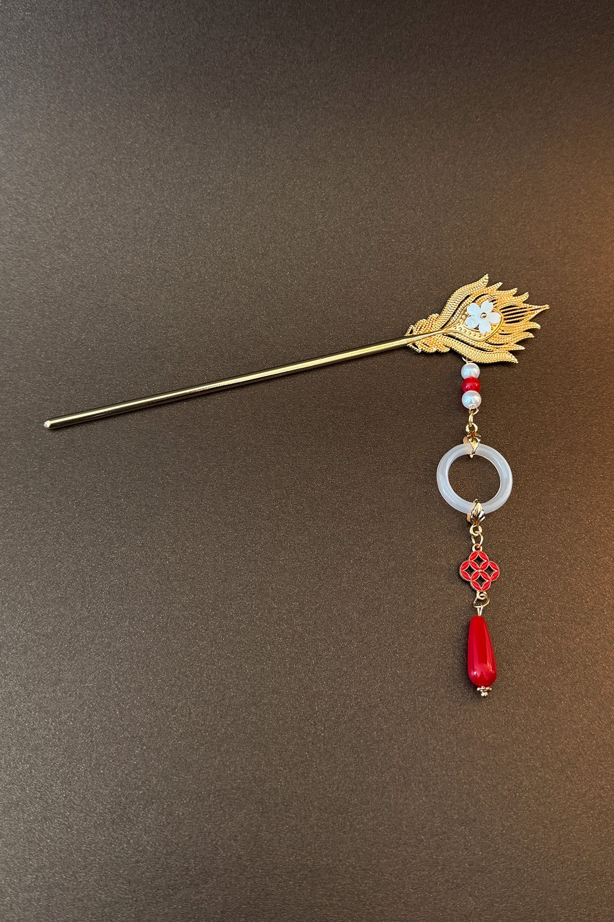 Épingle à cheveux dorée - Phénix - HanWen Shop