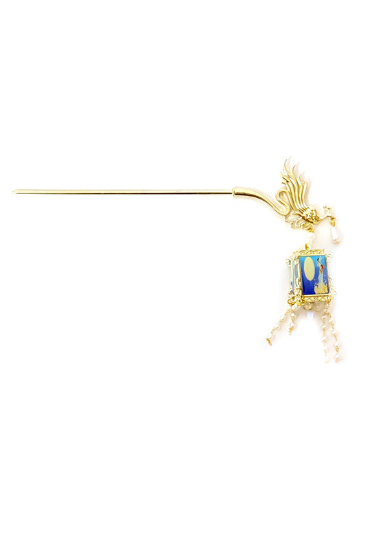 Épingle à cheveux phénix avec lumière LED – Lanterne du Palais - HanWen Shop