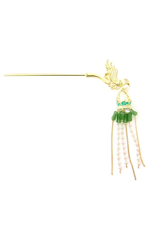 Épingle à cheveux phénix avec lumière LED - Panier de fleurs - HanWen Shop