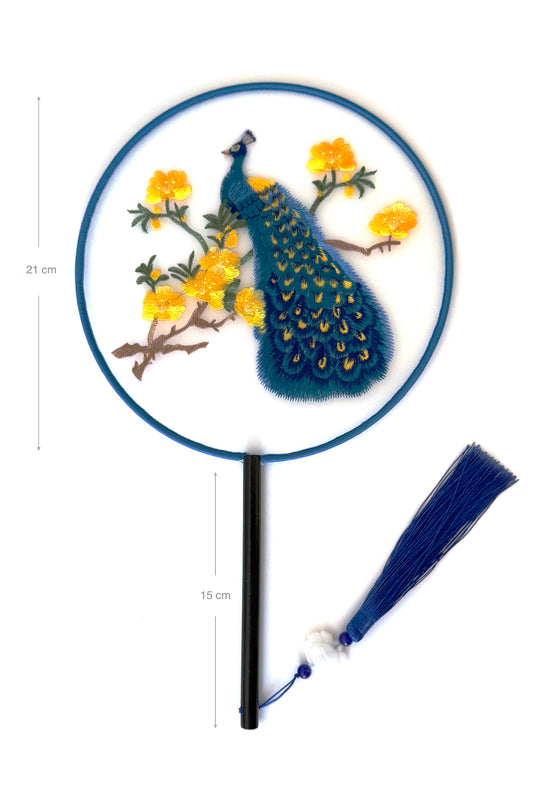 Éventail de soie - En rond - HanWen Shop