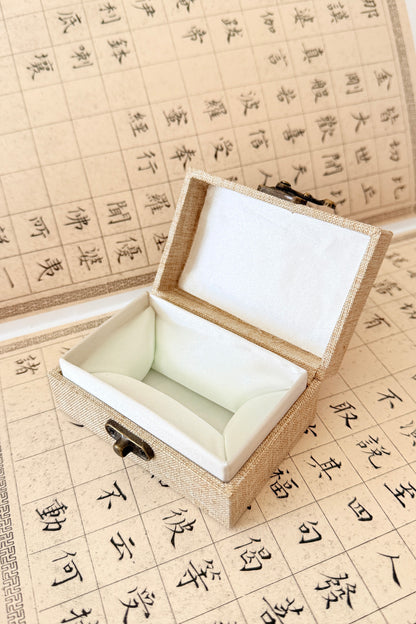 Boîte à sceau en toile de lin - HanWen Shop