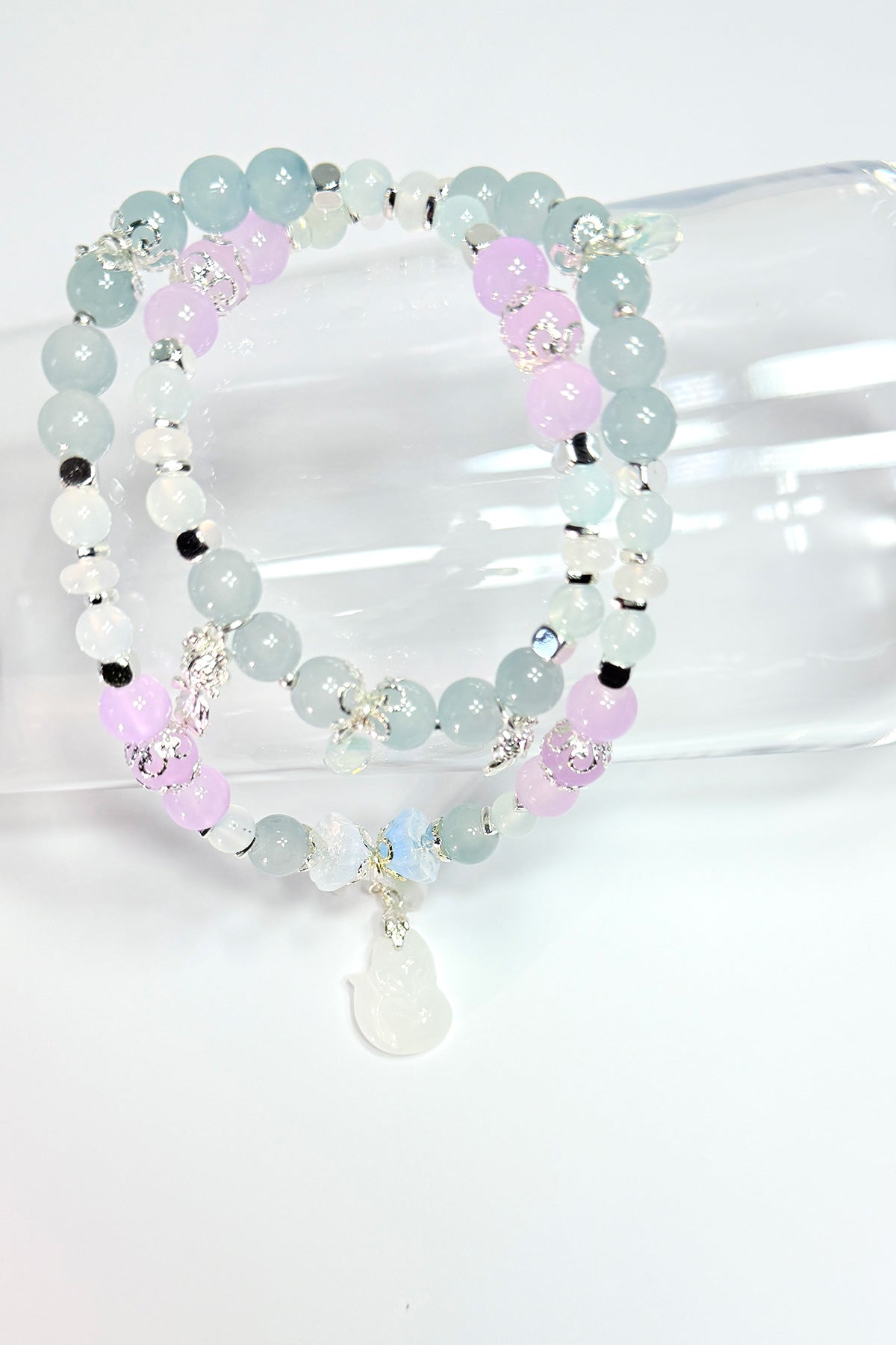 Bracelet double tour fait main - Frost