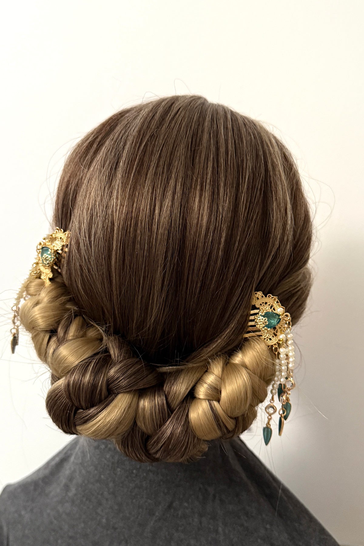 Broche Cheveux - Vagues d’azur à l’élégance Tang - HanWen Shop