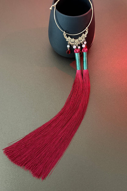 Cercle à cheveux - Papillon avec longues franges - HanWen Shop