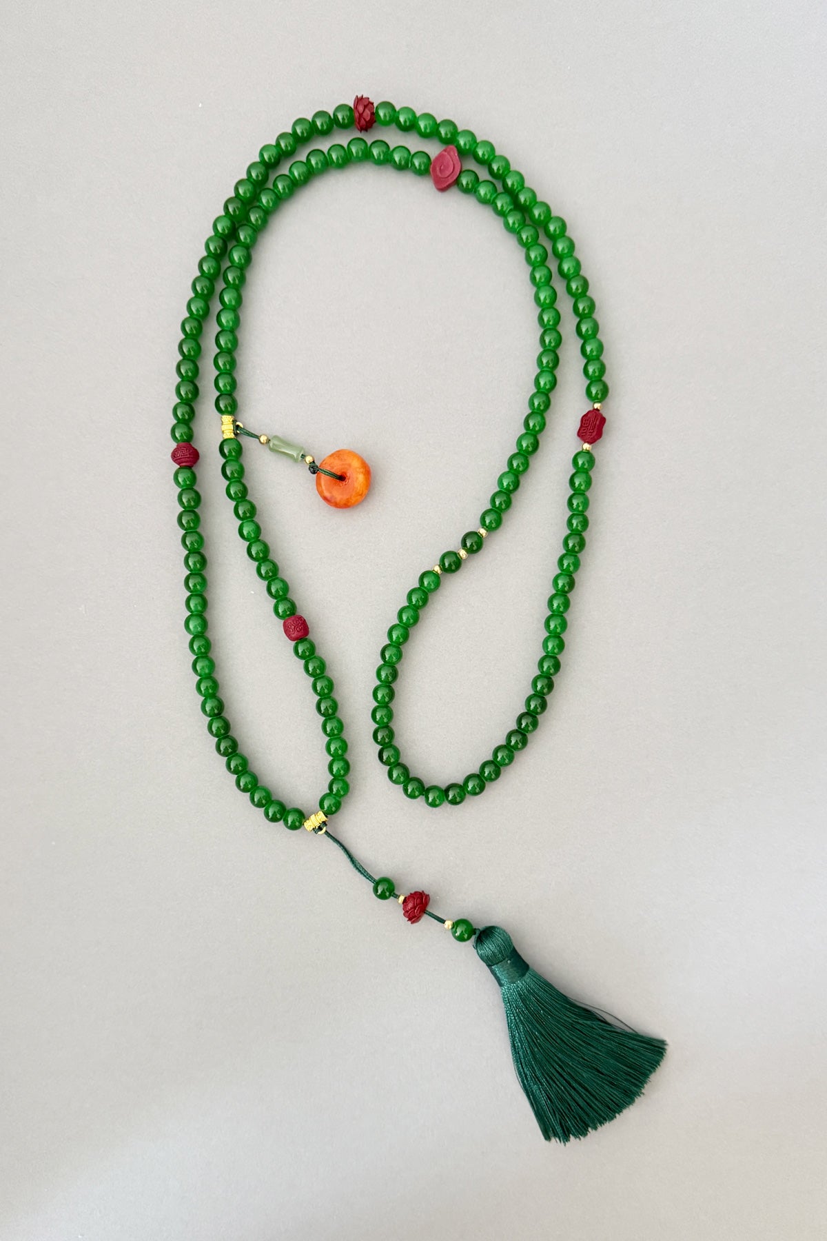 Collier de la dynastie Qing 清 - Chaîne longue en perles - HanWen Shop