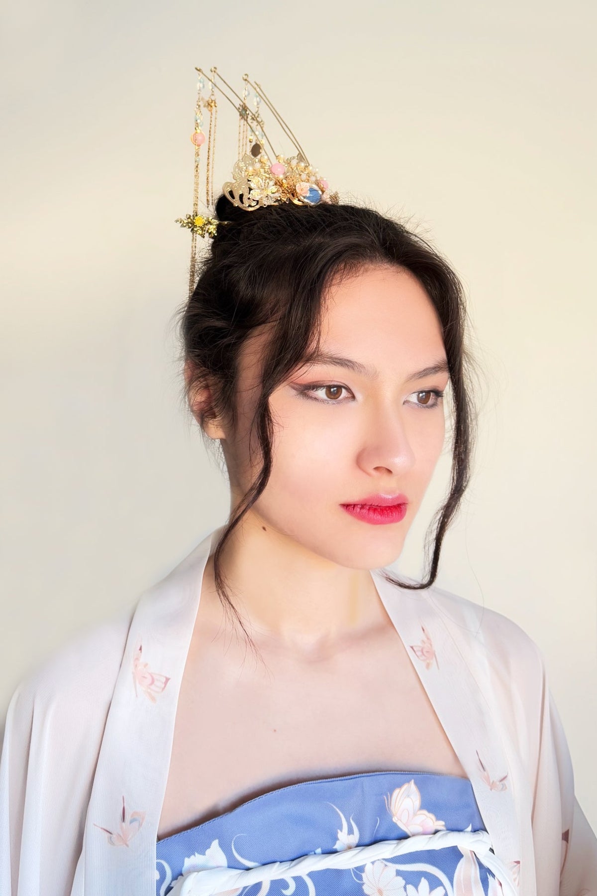 Couronne - Papillons amoureux des fleurs - HanWen Shop