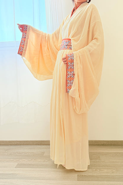 Ensemble Hanfu de la période des Royaumes Combattants 战国 - "Shenming" - HanWen Shop