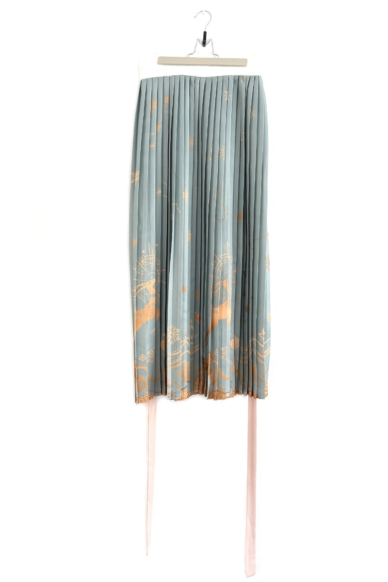 Ensemble Hanfu de la dynastie Song 宋 - Jupe à cent plis (BaiDie Qun) “WanFeng” - HanWen Shop