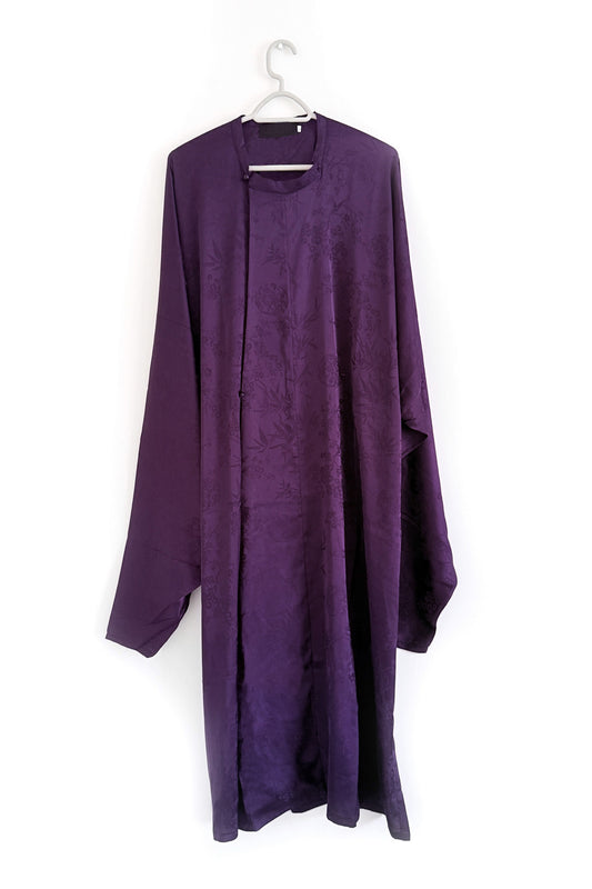 Hanfu de la dynastie Tang 唐 - Robe à col rond rouge - HanWen Shop