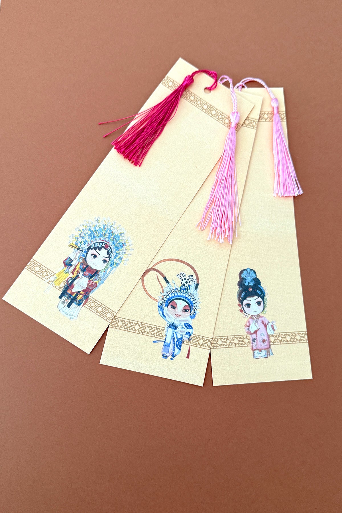 Marque-page unique personnalisé de calligraphie chinoise - Opéra de Pékin - HanWen Shop