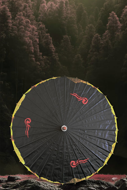 Ombrelle chinoise - Le Démon Ancien des Montagnes "Zhu Yan" - HanWen Shop