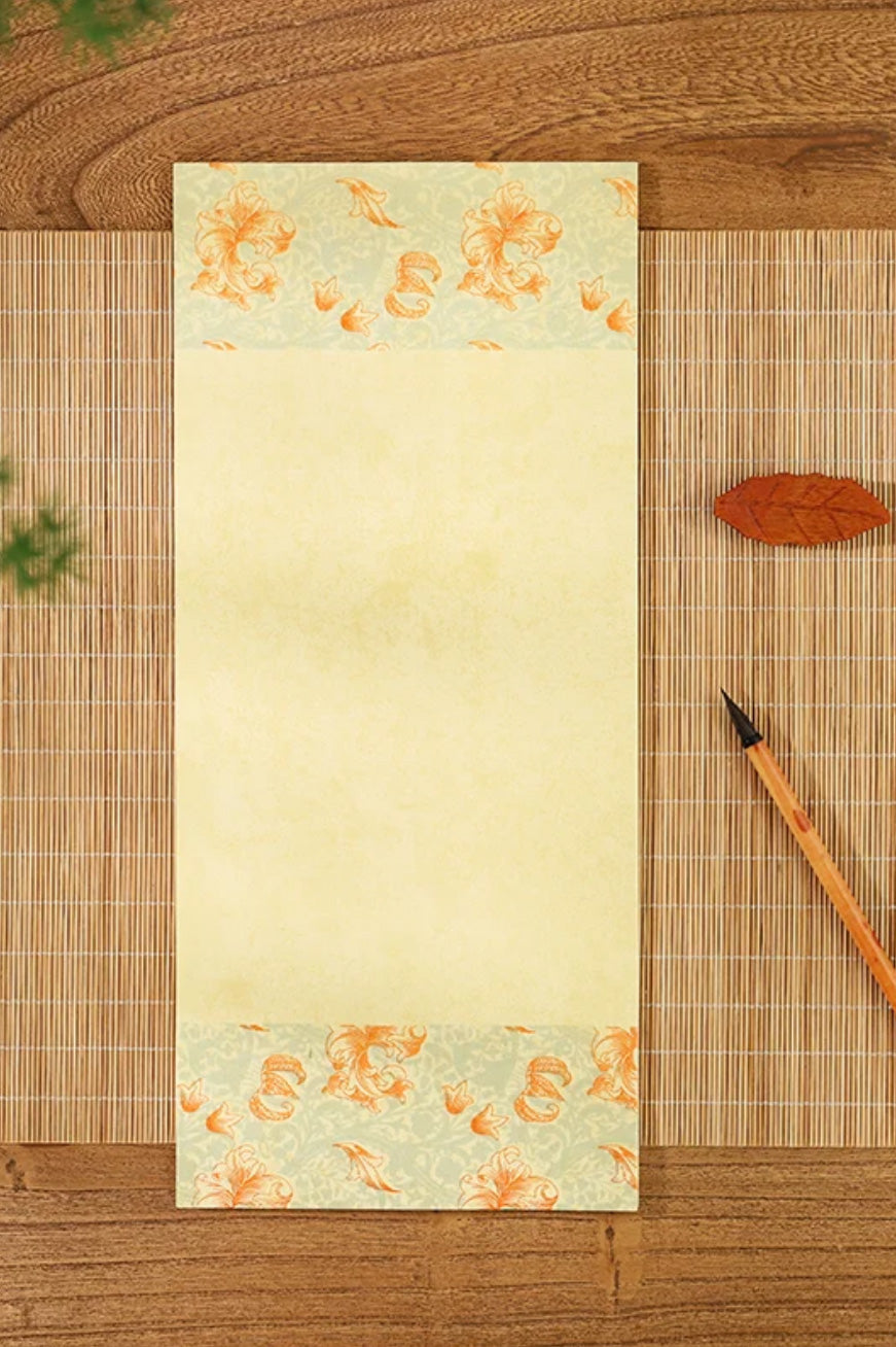 Papier de calligraphie décoré – Xuan (semi-cuit) - HanWen Shop