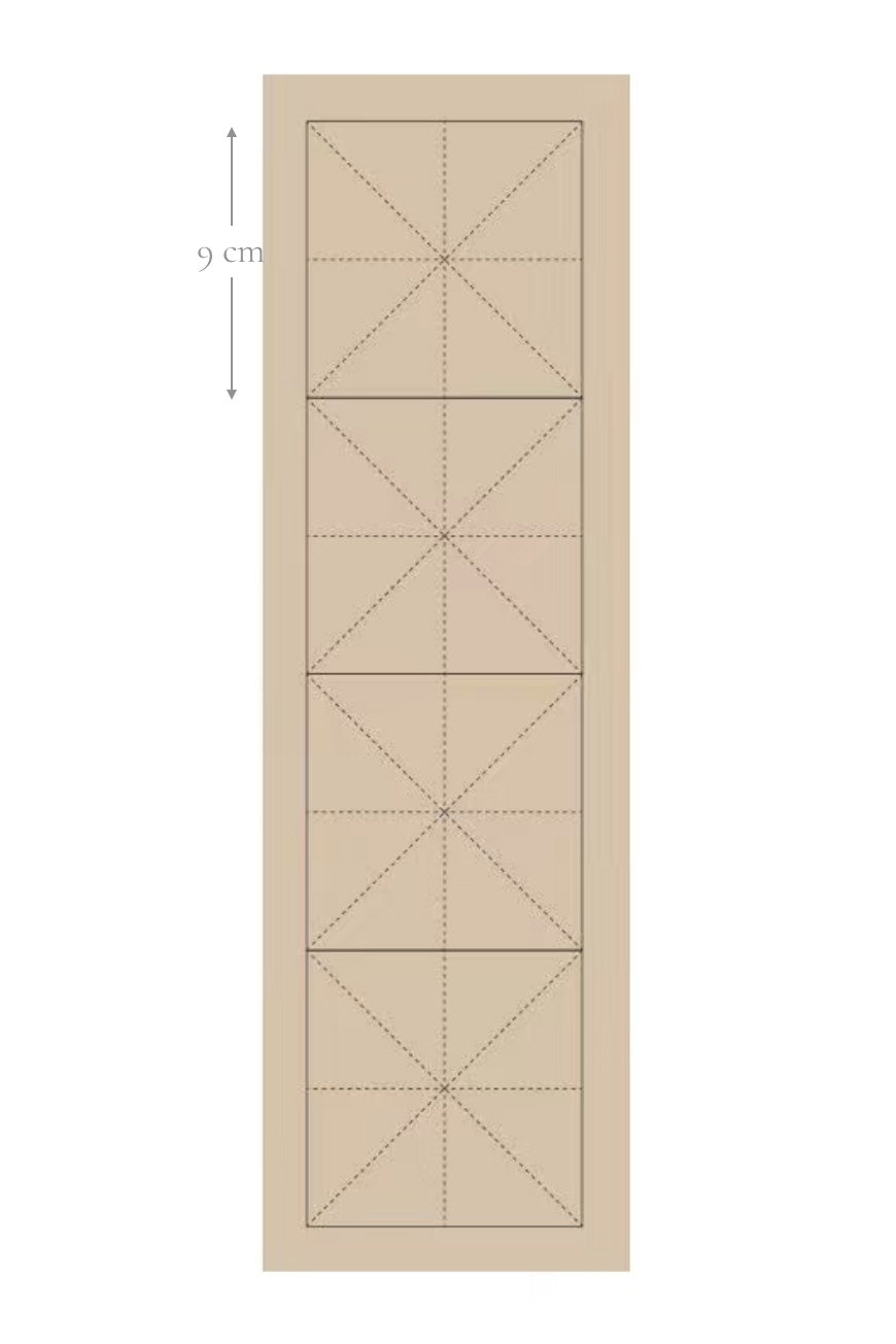Papier d’exercice pour calligraphie chinoise traditionnelle - lignes noires en “mi” - HanWen Shop