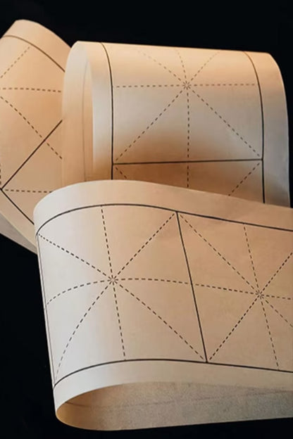 Papier d’exercice pour calligraphie chinoise traditionnelle - lignes noires en “mi” - HanWen Shop