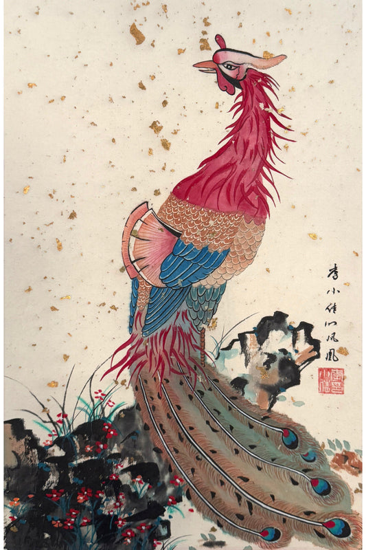 Peinture chinoise en style Xieyi - Phénix - HanWen Shop