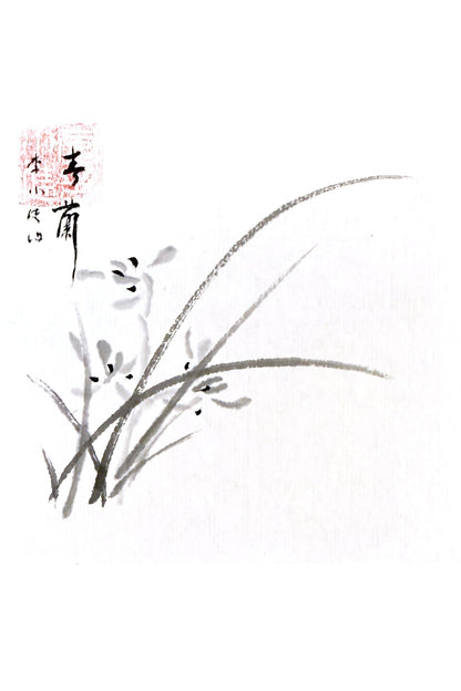 Peinture chinoise en style Xieyi - Triptyque Zen - HanWen Shop