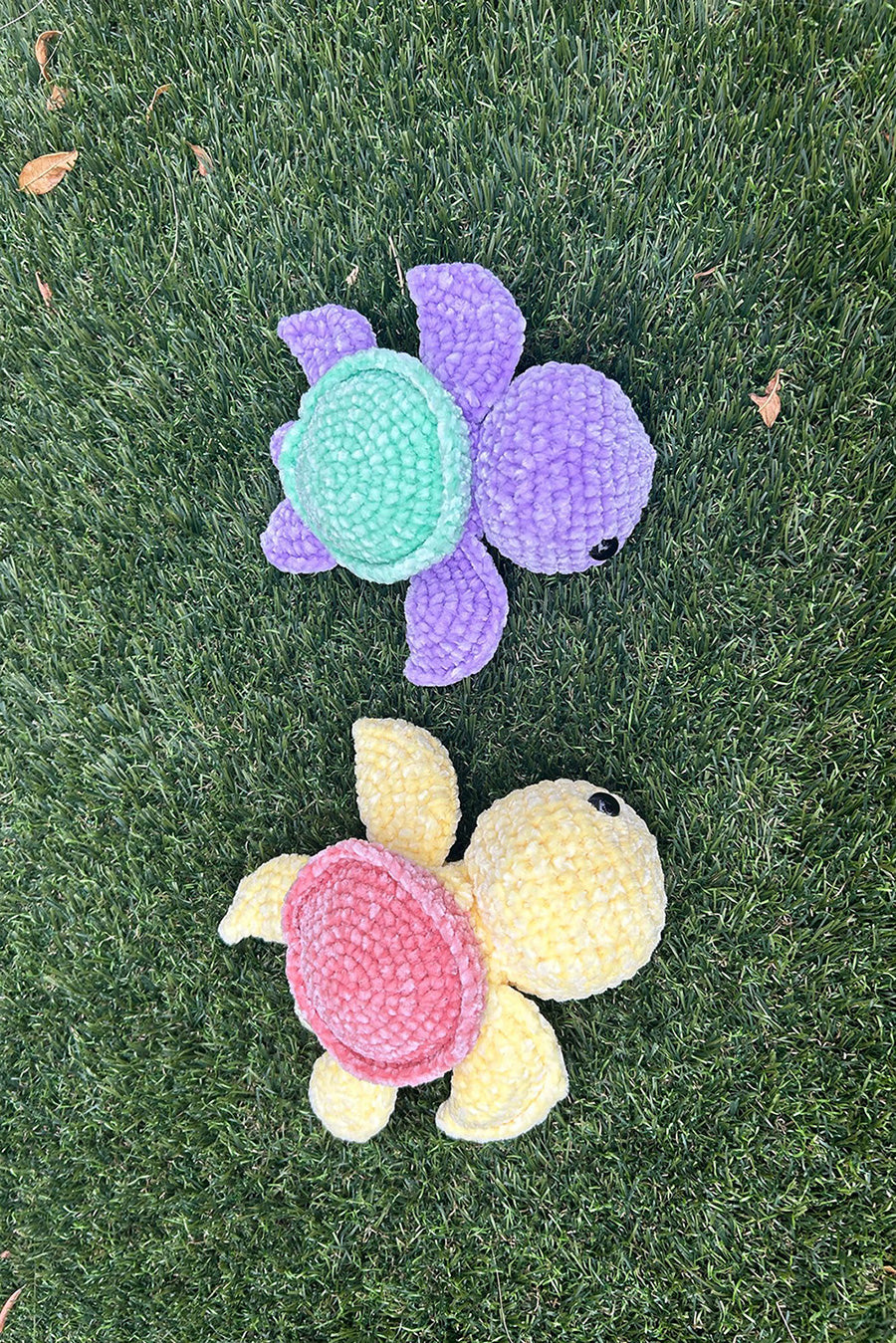 Peluche crochet fait à la main - Grande tortue - HanWen Shop