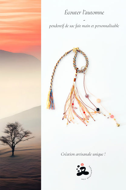 Pendentif de sac personnalisable - Écouter l'automne