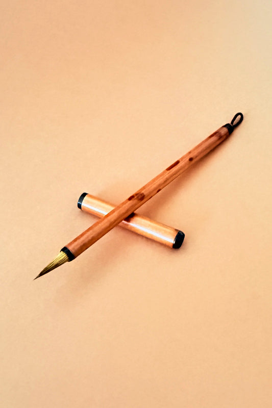 Pinceau de calligraphie et peinture chinoise court manche - avec capuchon - HanWen Shop