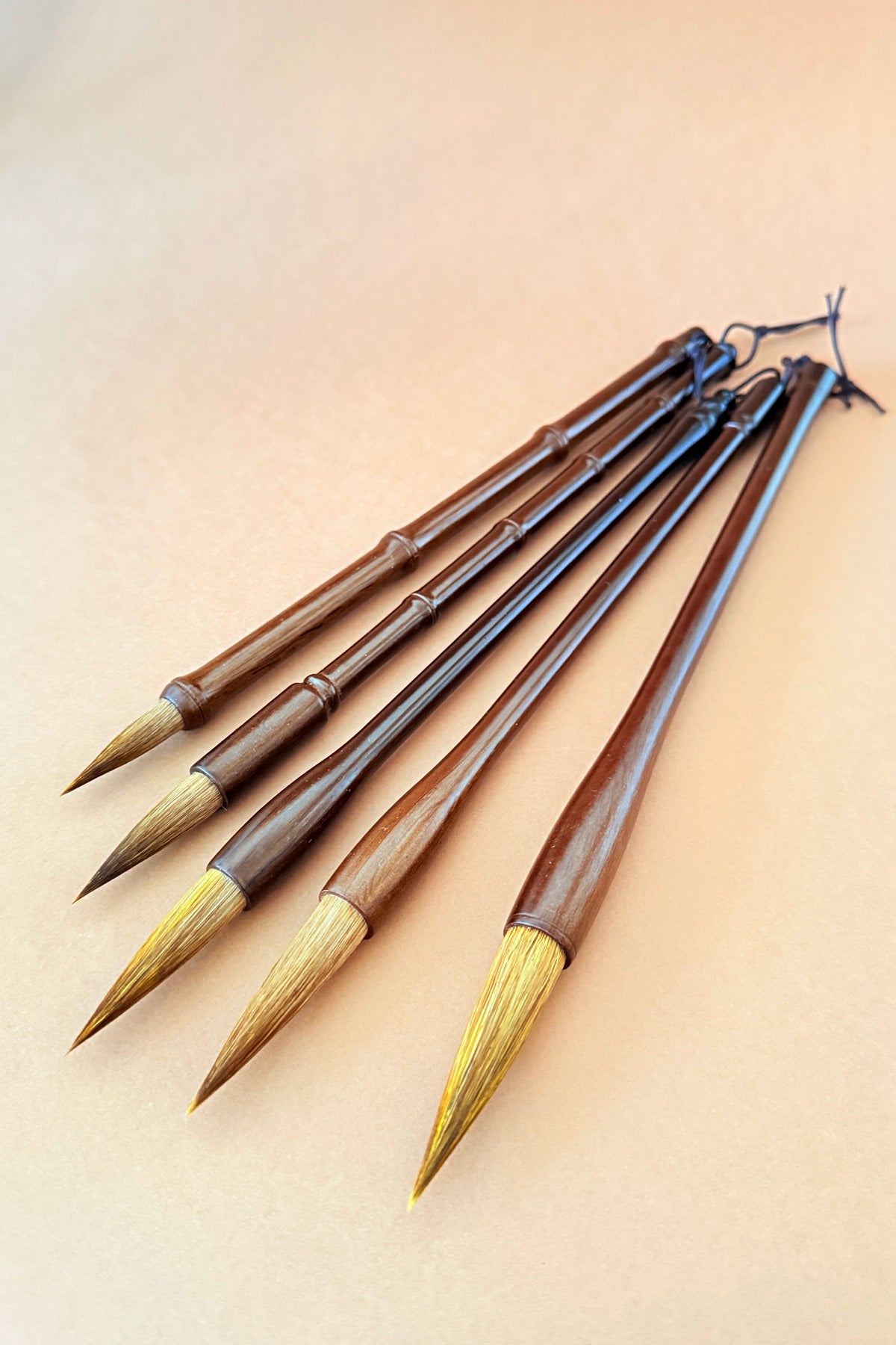 Pinceaux de calligraphie et peinture chinoise nature - Poils de loup -HanWen Shop