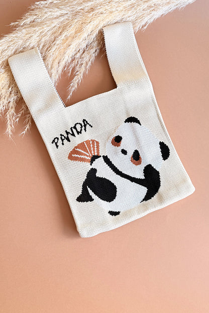 Sac à main tricoté Panda - HanWen Shop