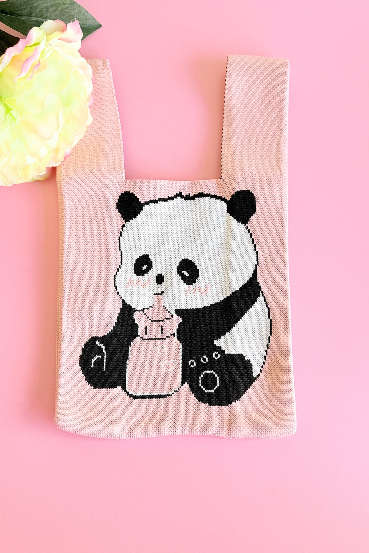 Sac à main tricoté Panda - HanWen Shop