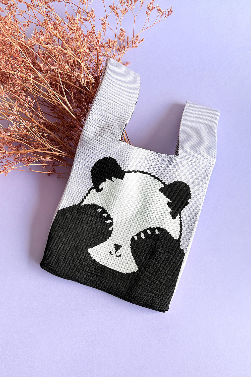 Sac à main tricoté Panda - HanWen Shop