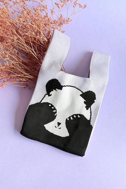 Sac à main tricoté Panda - HanWen Shop