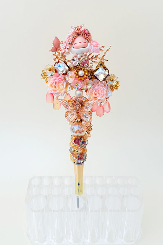 Stylo "POP MART" unique et fait à la main - Papillon épris de la fleur - HanWen Shop
