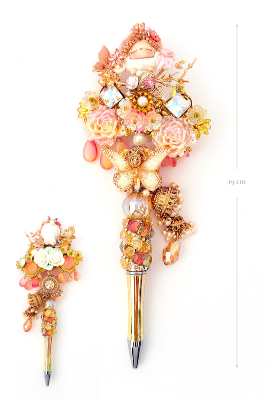 Stylo "POP MART" unique et fait à la main - Papillon épris de la fleur - HanWen Shop