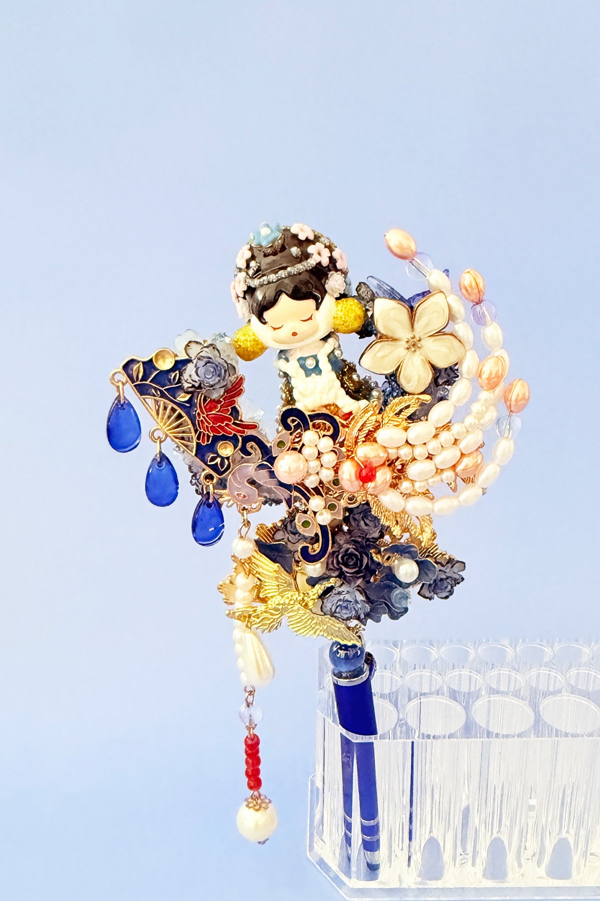 Stylo tactile "POP MART" unique et fait à la main - Impératrice Qing - HanWn Shop