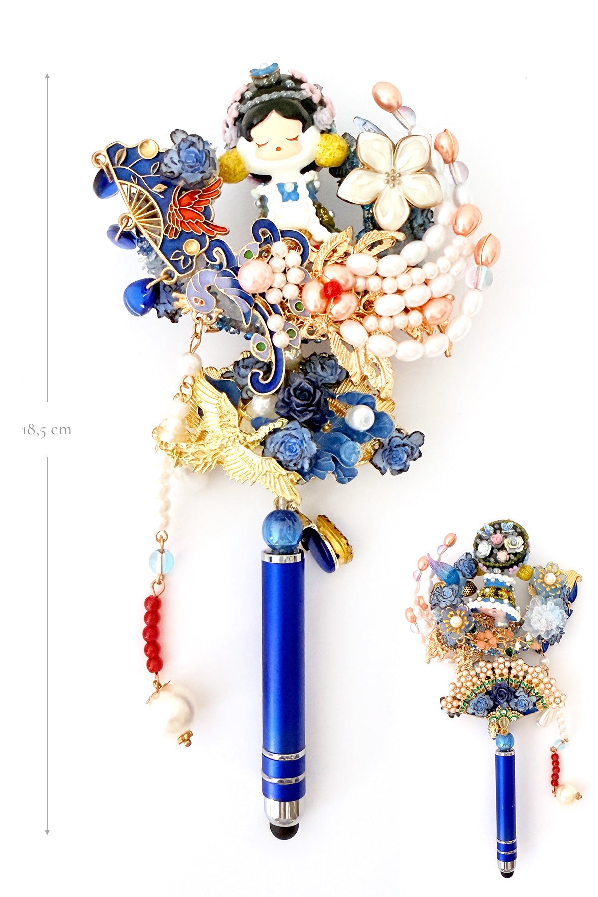 Stylo tactile "POP MART" unique et fait à la main - Impératrice Qing - HanWn Shop