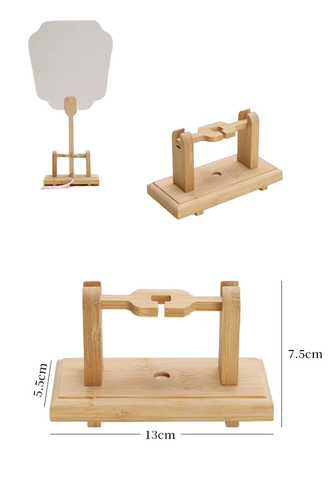 Support de Présentation pour Éventails - en Bambou Naturel - HanWen Shop