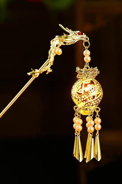 Épingle à cheveux avec lumière LED - Lanterne en ronde - HanWen Shop