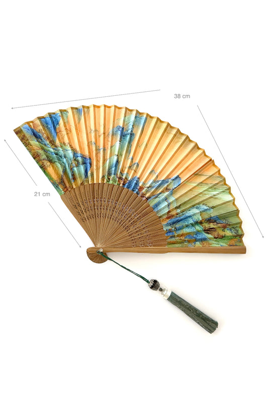 Éventail pliant de taille petite - Collection vintage - HanWen Shop